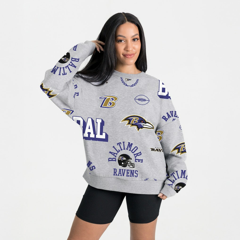 Baltimore Ravens  Gameday Couture Women's Always On Repeat Fleece Sweatshirt