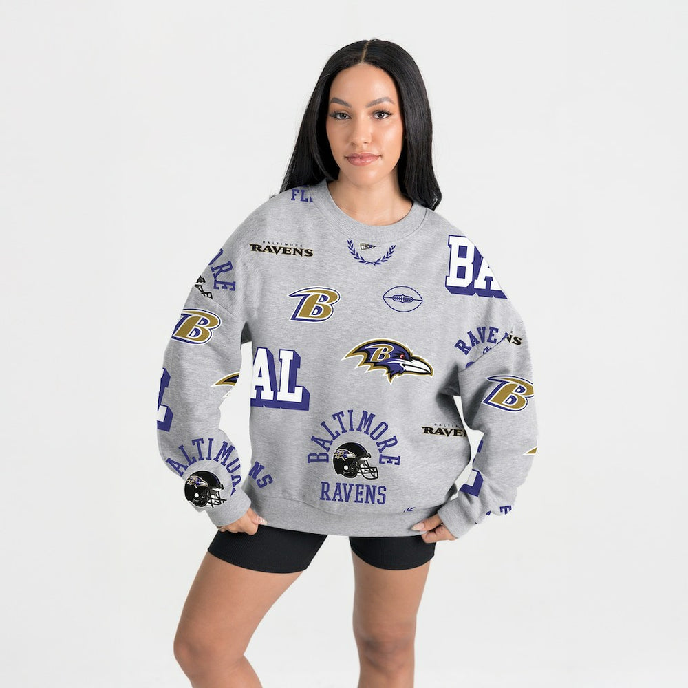 Baltimore Ravens  Gameday Couture Women's Always On Repeat Fleece Sweatshirt