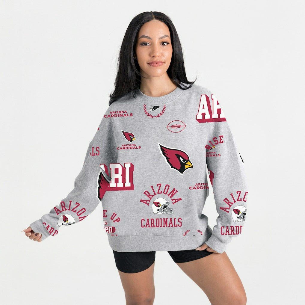 Arizona Cardinals  Gameday Couture Women's Always On Repeat Fleece Sweatshirt