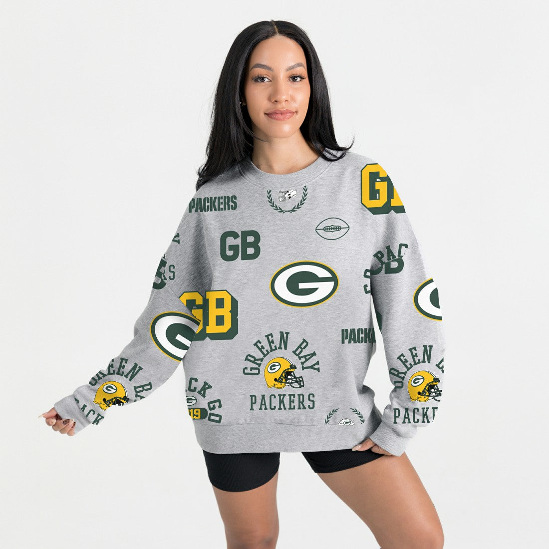 Green Bay Packers  Gameday Couture Women's Always On Repeat Fleece Sweatshirt