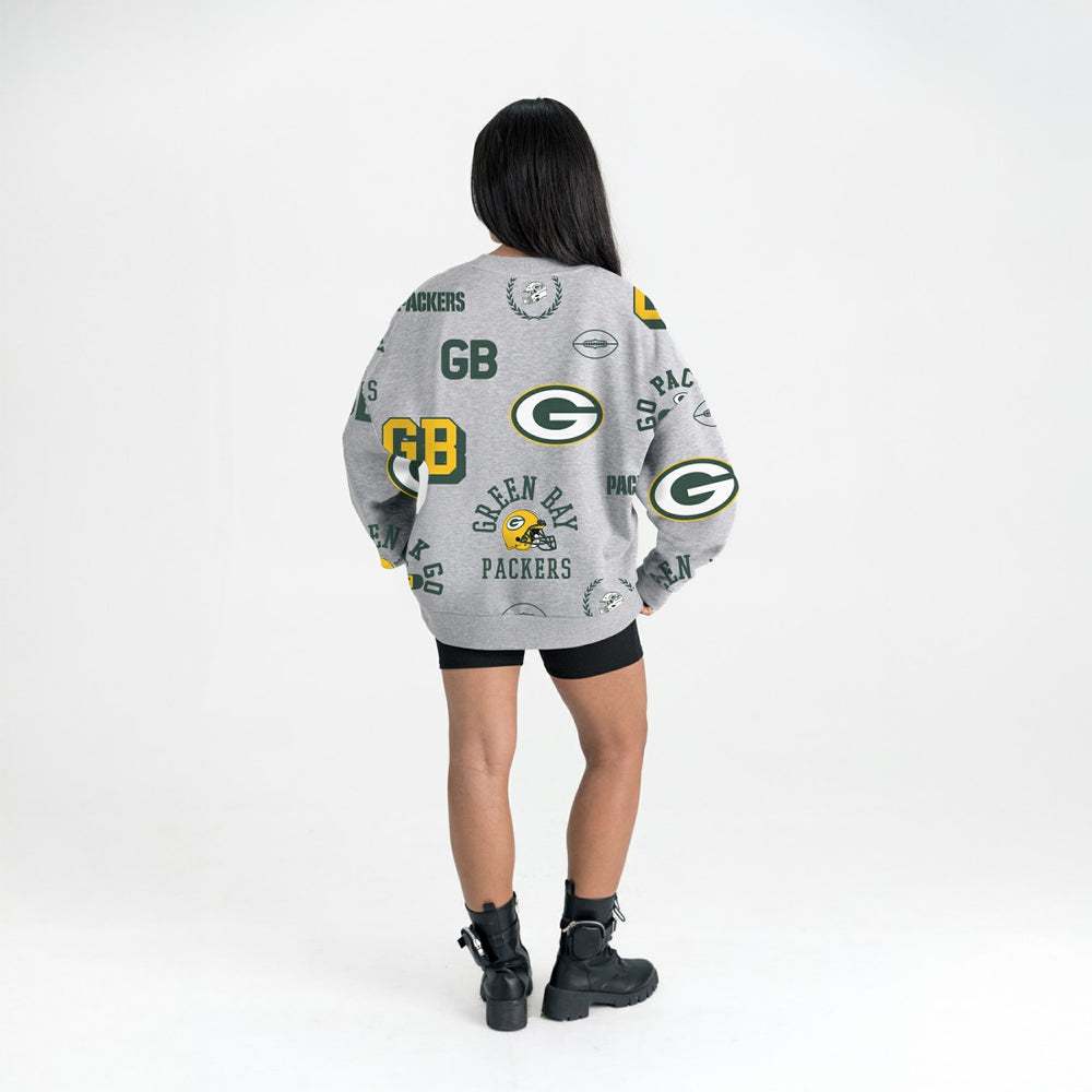 Green Bay Packers  Gameday Couture Women's Always On Repeat Fleece Sweatshirt