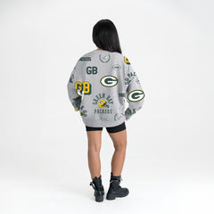 Green Bay Packers  Gameday Couture Women's Always On Repeat Fleece Sweatshirt