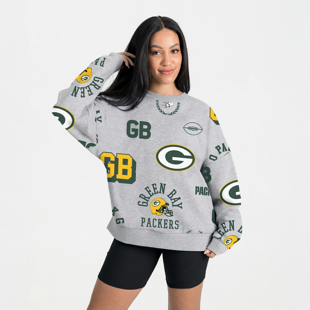 Green Bay Packers  Gameday Couture Women's Always On Repeat Fleece Sweatshirt