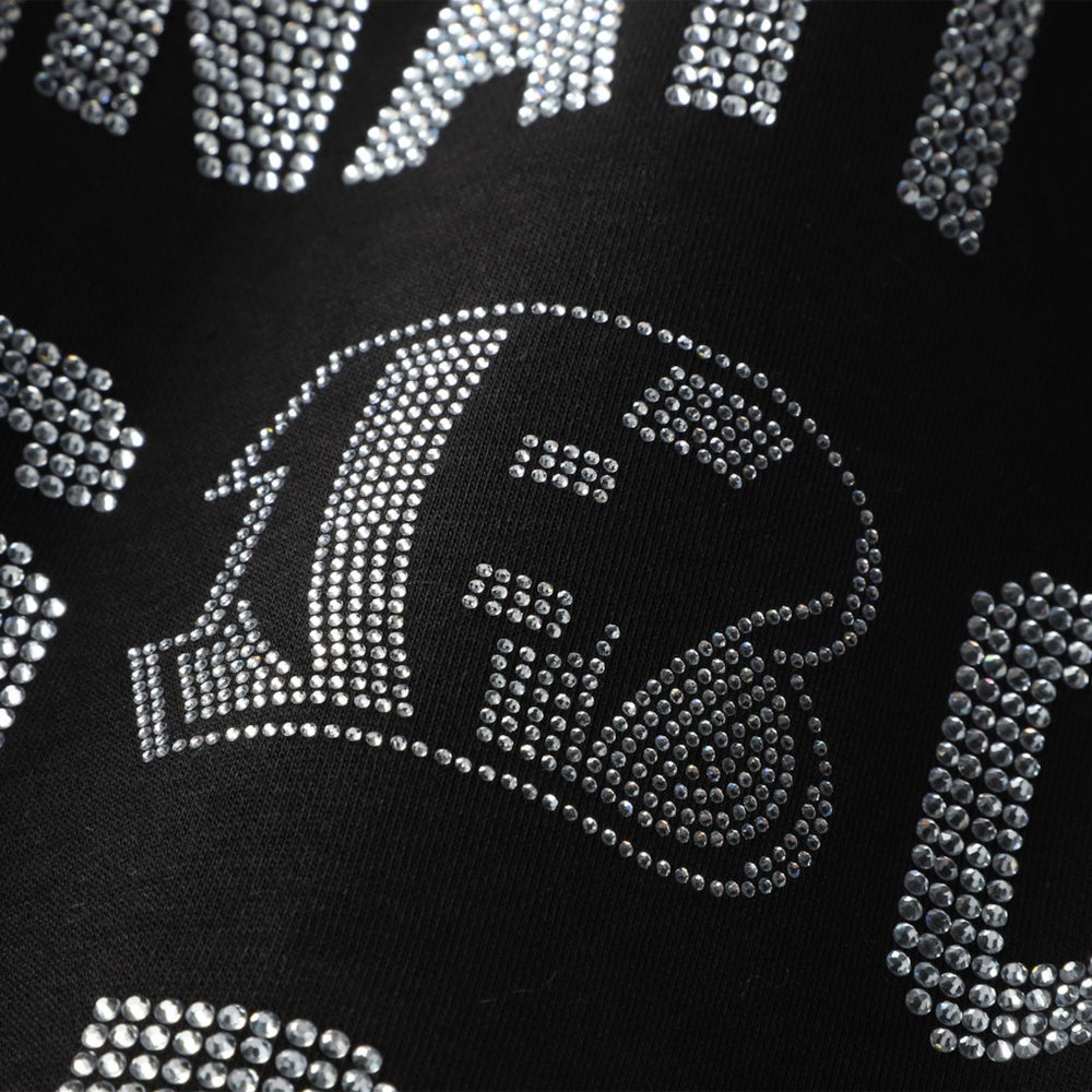Cincinnati Bengals  Gameday Couture Women's Oversized Hype Era Rhinestone Text Sweatshirt