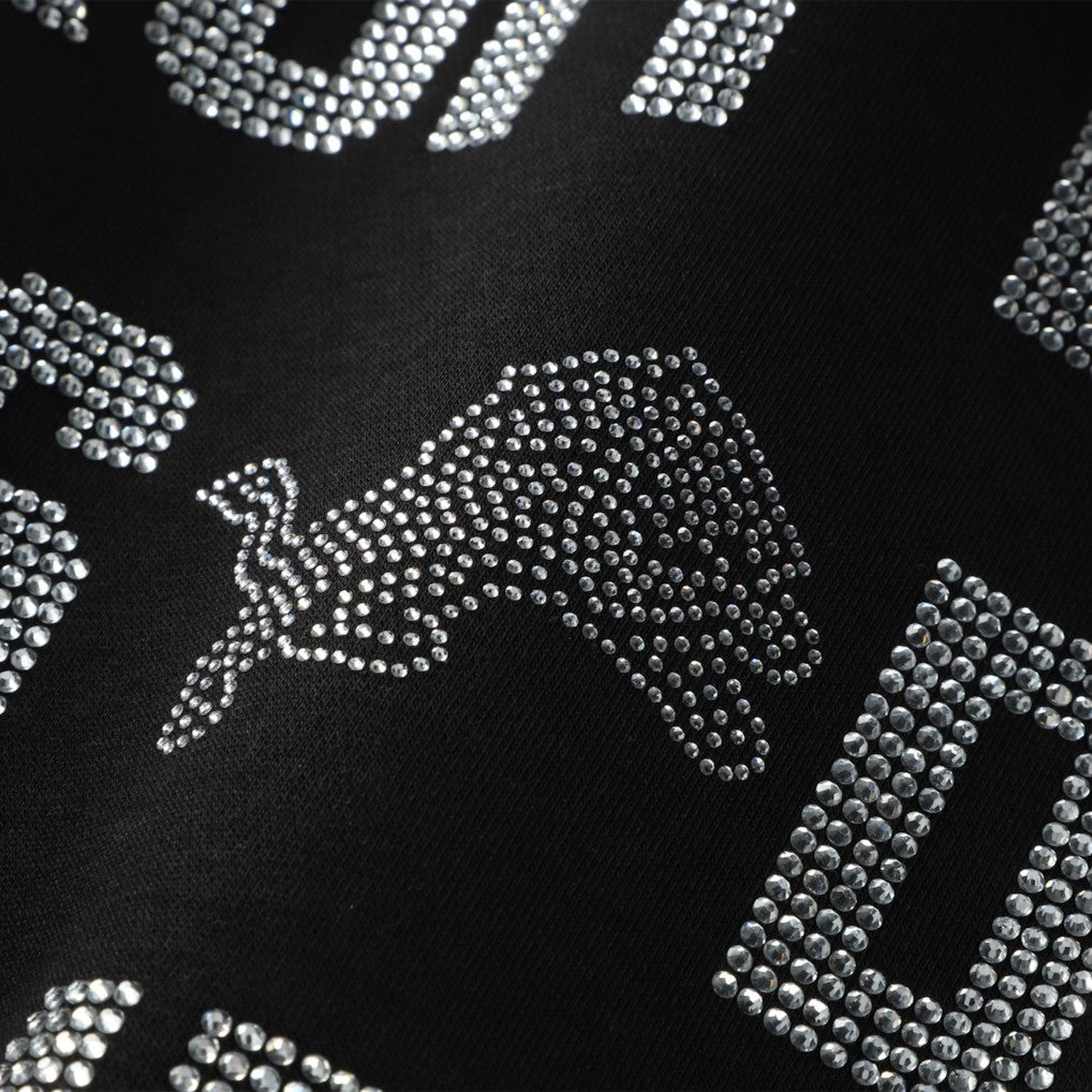 Detroit Lions  Gameday Couture Women's Oversized Hype Era Rhinestone Text Sweatshirt