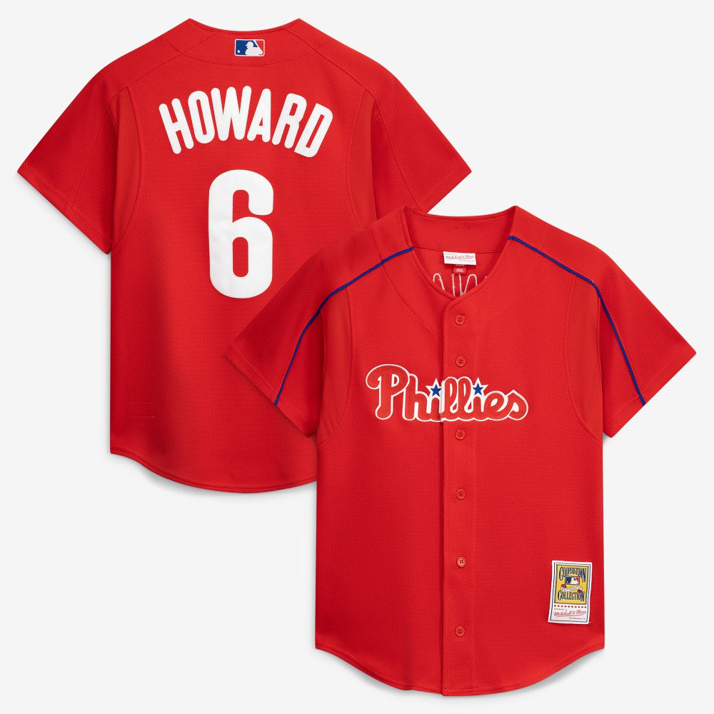 Ryan Howard Philadelphia Phillies Mitchell & Ness Cooperstown Collection Batting Practice Jersey – Red | MLB Discount