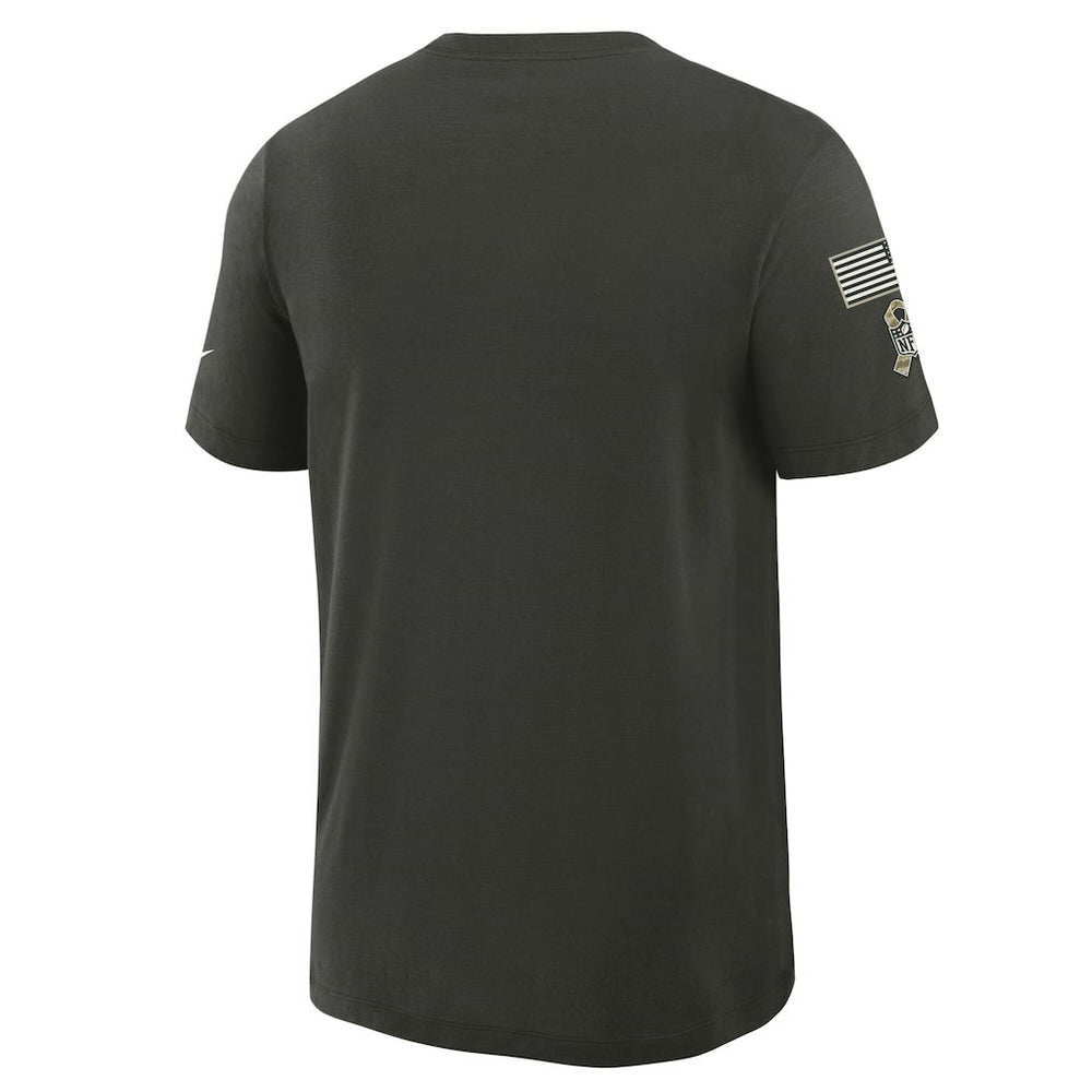 Dallas Cowboys Nike 2025 Salute to Service Sideline Slub Dri-FIT T-Shirt