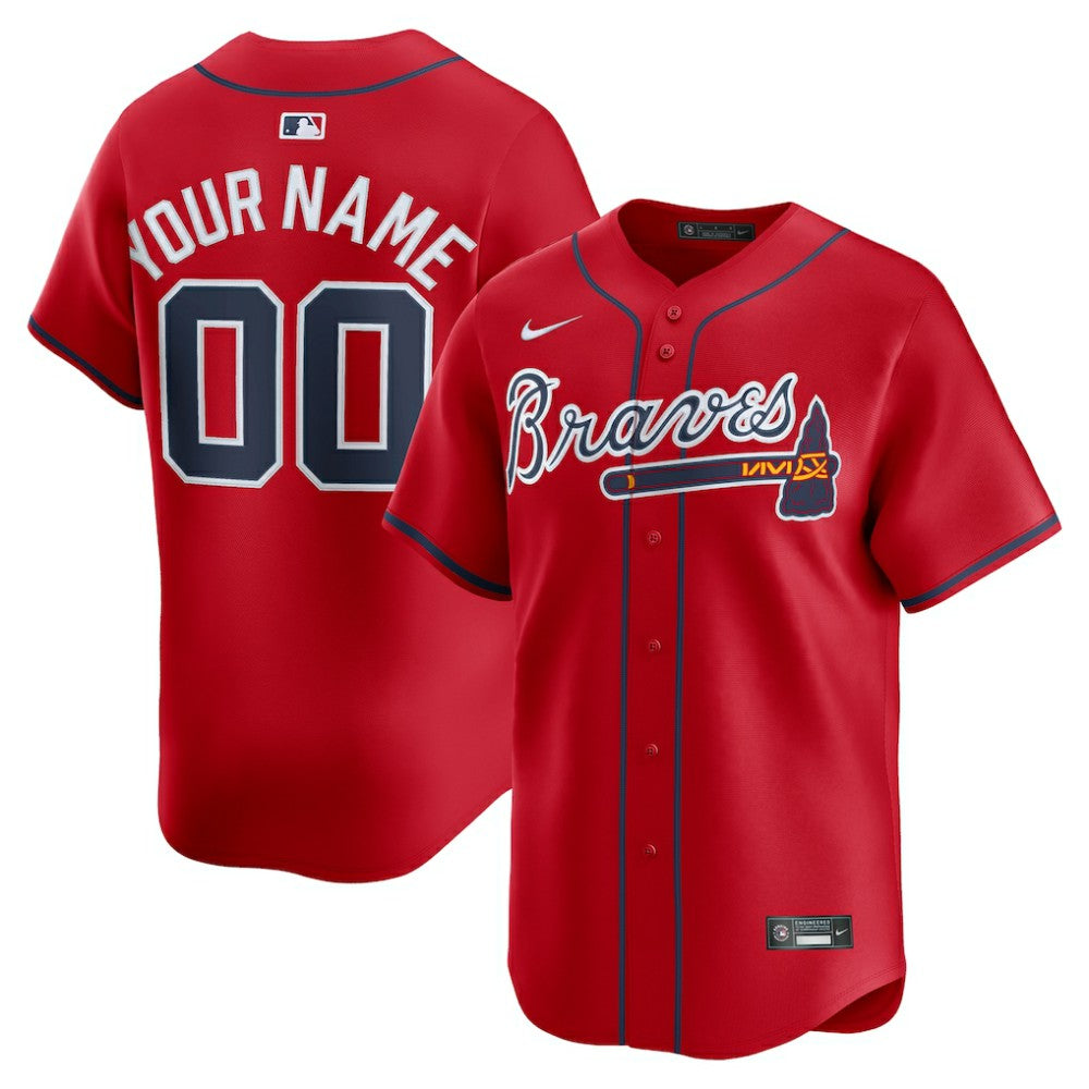 Atlanta Braves Nike Alternate Limited Custom Jersey | MLB New
