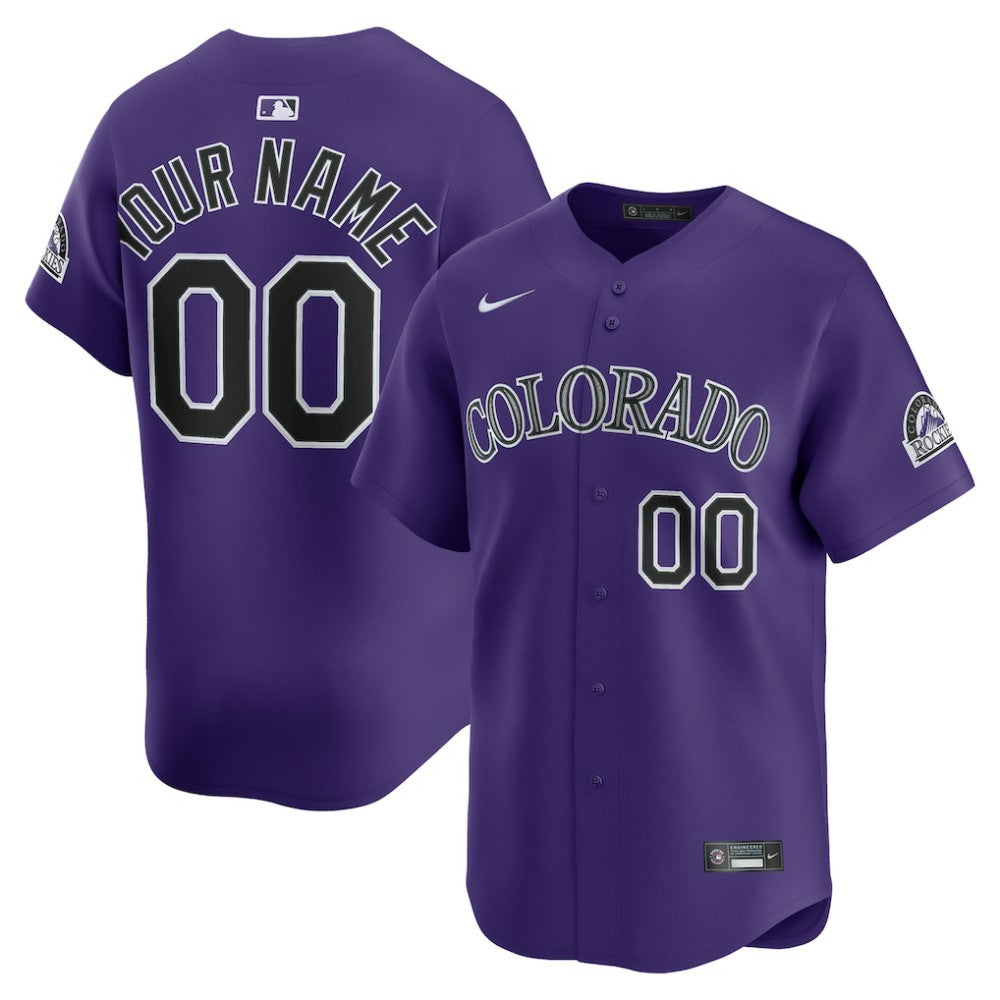 Colorado Rockies Nike Alternate Limited Custom Jersey | MLB Sale