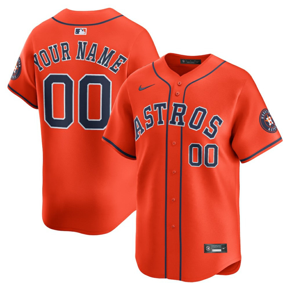 Houston Astros Nike Alternate Limited Custom Jersey | MLB Near me