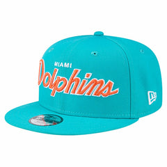 Miami Dolphins New Era Youth Main Script 9FIFTY Snapback Hat
