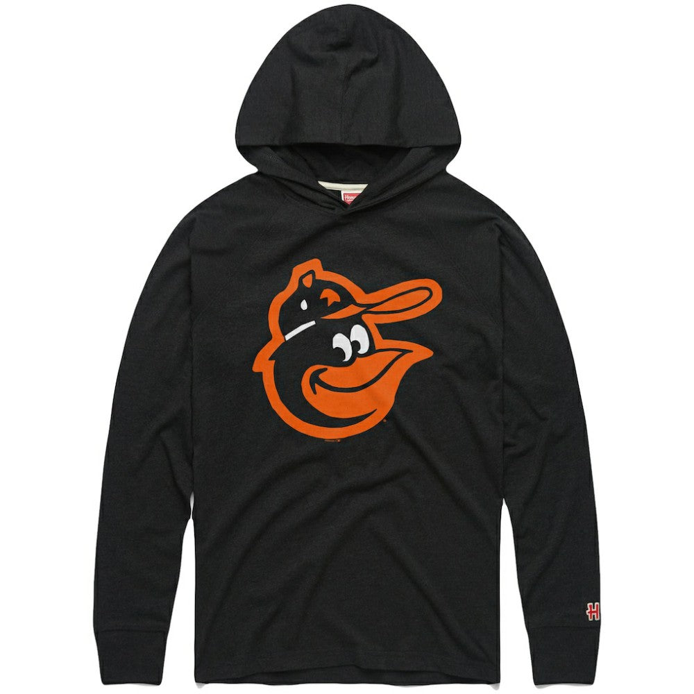Baltimore Orioles Homage Lightweight Raglan Tri-Blend Pullover Hoodie | MLB Outlet