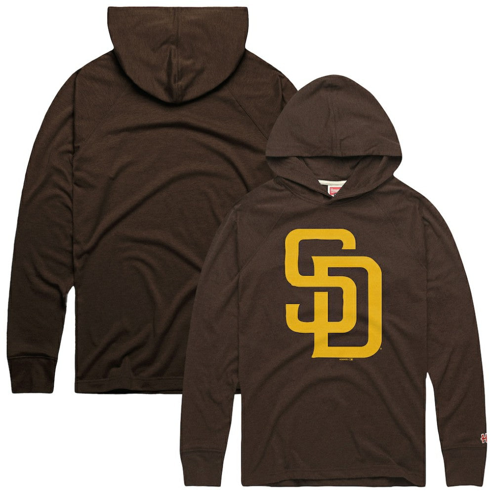San Diego Padres Homage Lightweight Raglan Tri-Blend Pullover Hoodie | MLB New