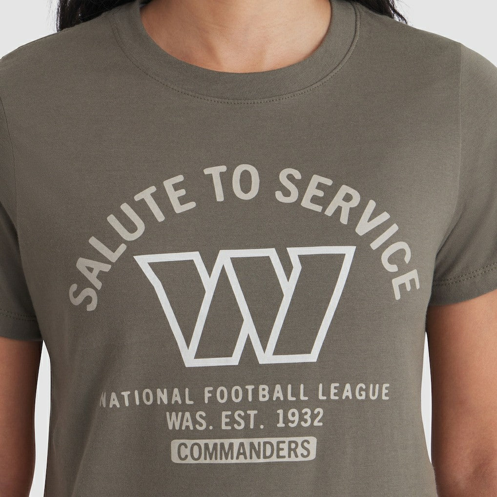 Washington Commanders Nike Women's 2025 Salute to Service Sideline T-Shirt
