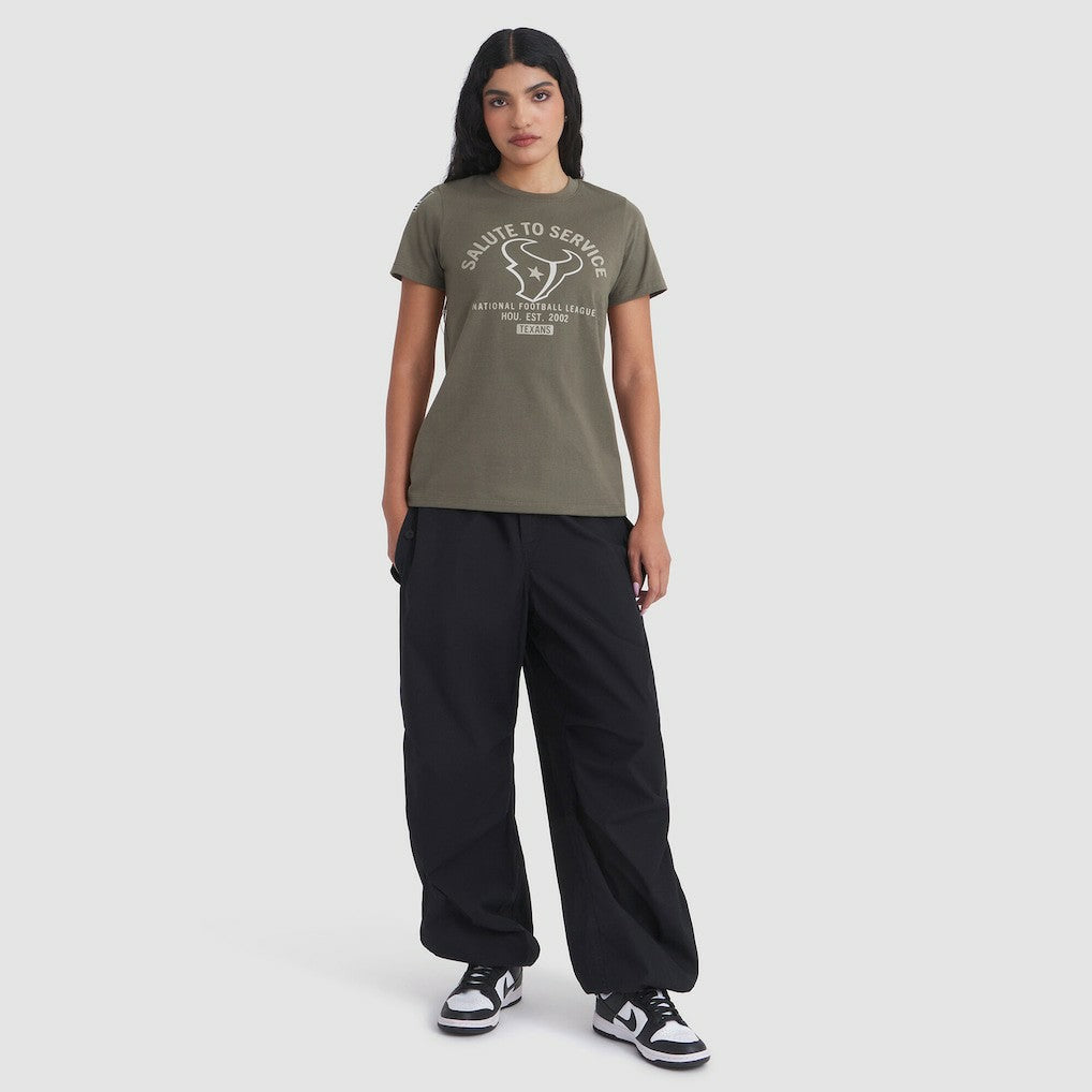Houston Texans Nike Women's 2025 Salute to Service Sideline T-Shirt