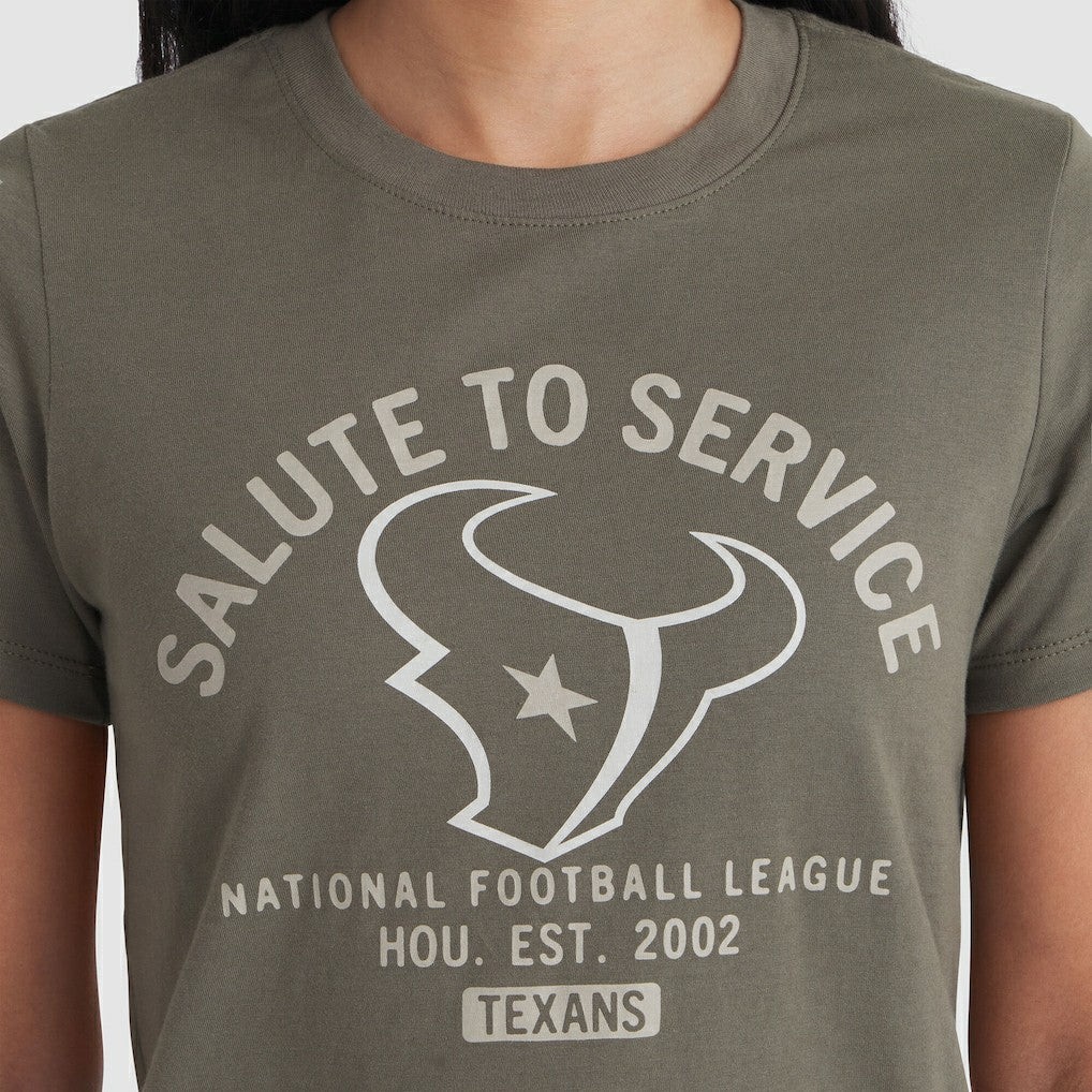 Houston Texans Nike Women's 2025 Salute to Service Sideline T-Shirt