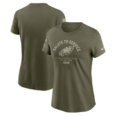 Philadelphia Eagles Nike Women's 2025 Salute to Service Sideline T-Shirt