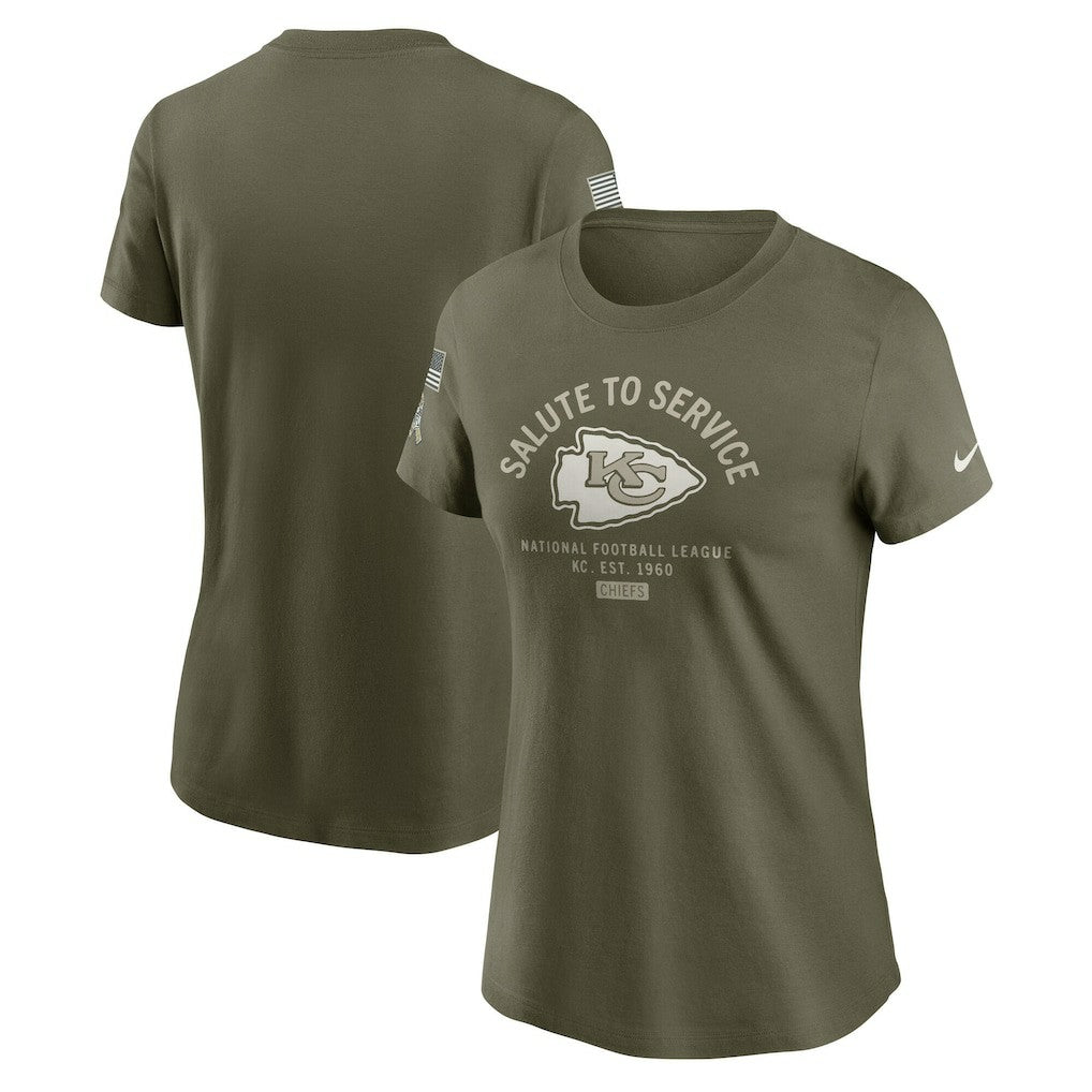 Kansas City Chiefs Nike Women's 2025 Salute to Service Sideline T-Shirt