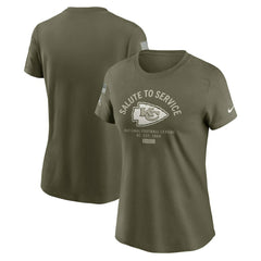Kansas City Chiefs Nike Women's 2025 Salute to Service Sideline T-Shirt