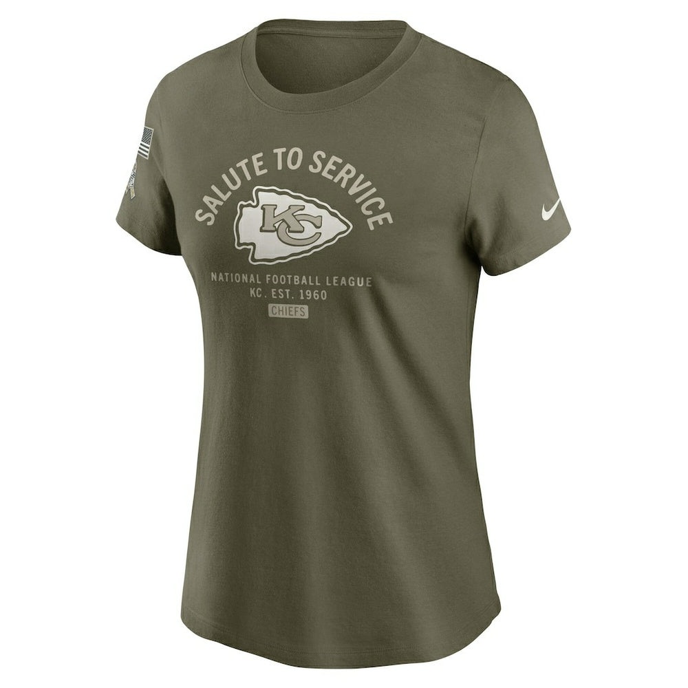 Kansas City Chiefs Nike Women's 2025 Salute to Service Sideline T-Shirt