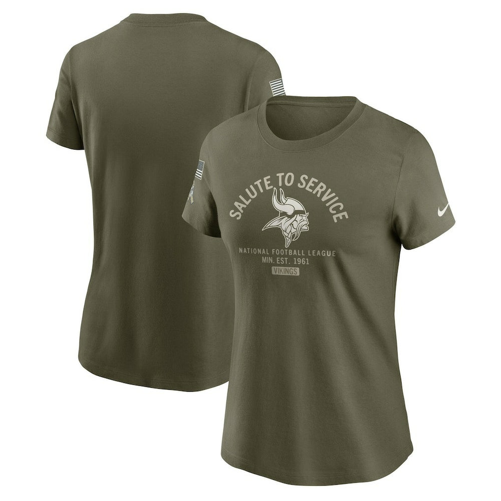 Minnesota Vikings Nike Women's 2025 Salute to Service Sideline T-Shirt