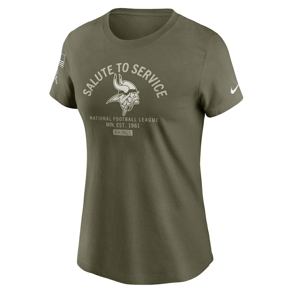 Minnesota Vikings Nike Women's 2025 Salute to Service Sideline T-Shirt
