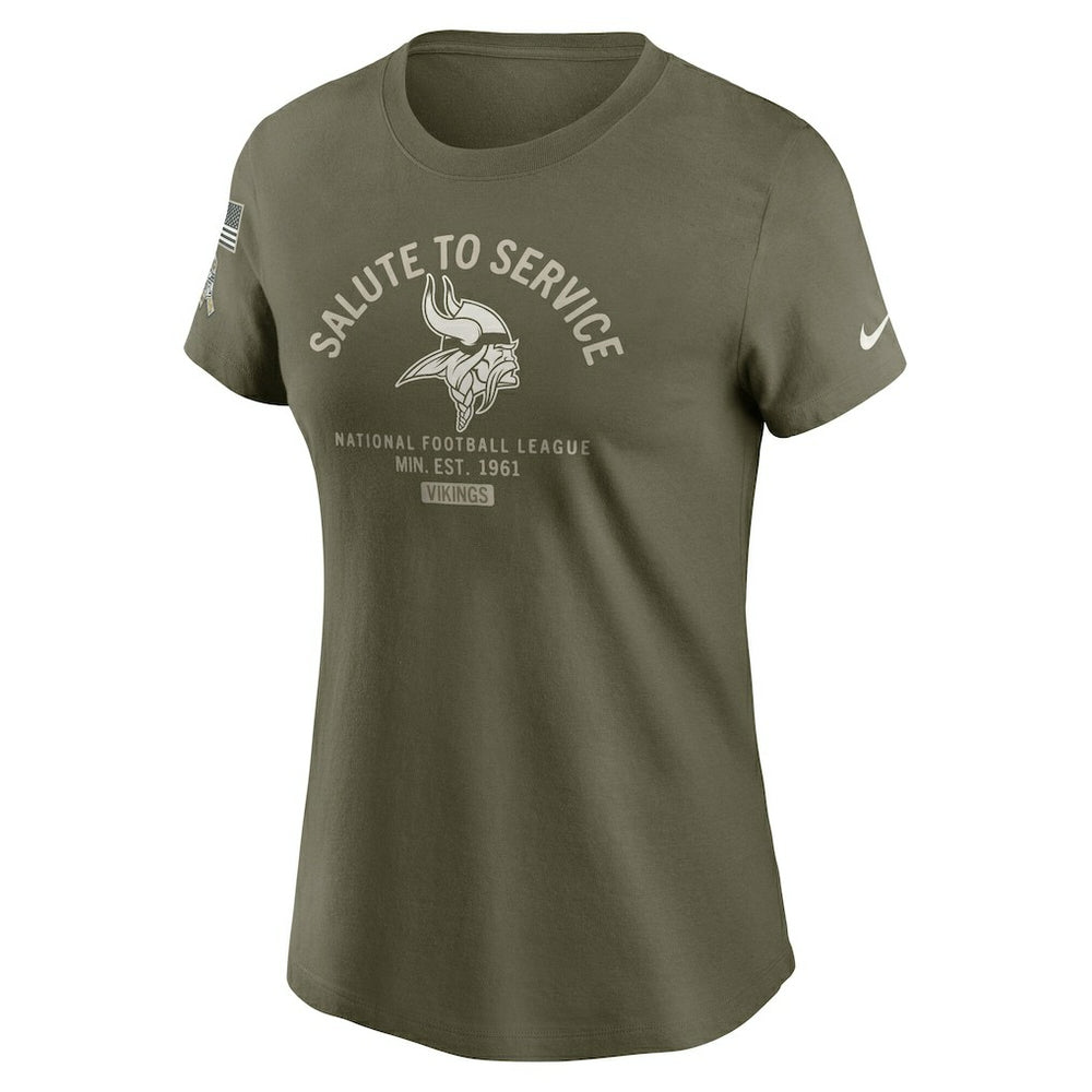 Minnesota Vikings Nike Women's 2025 Salute to Service Sideline T-Shirt