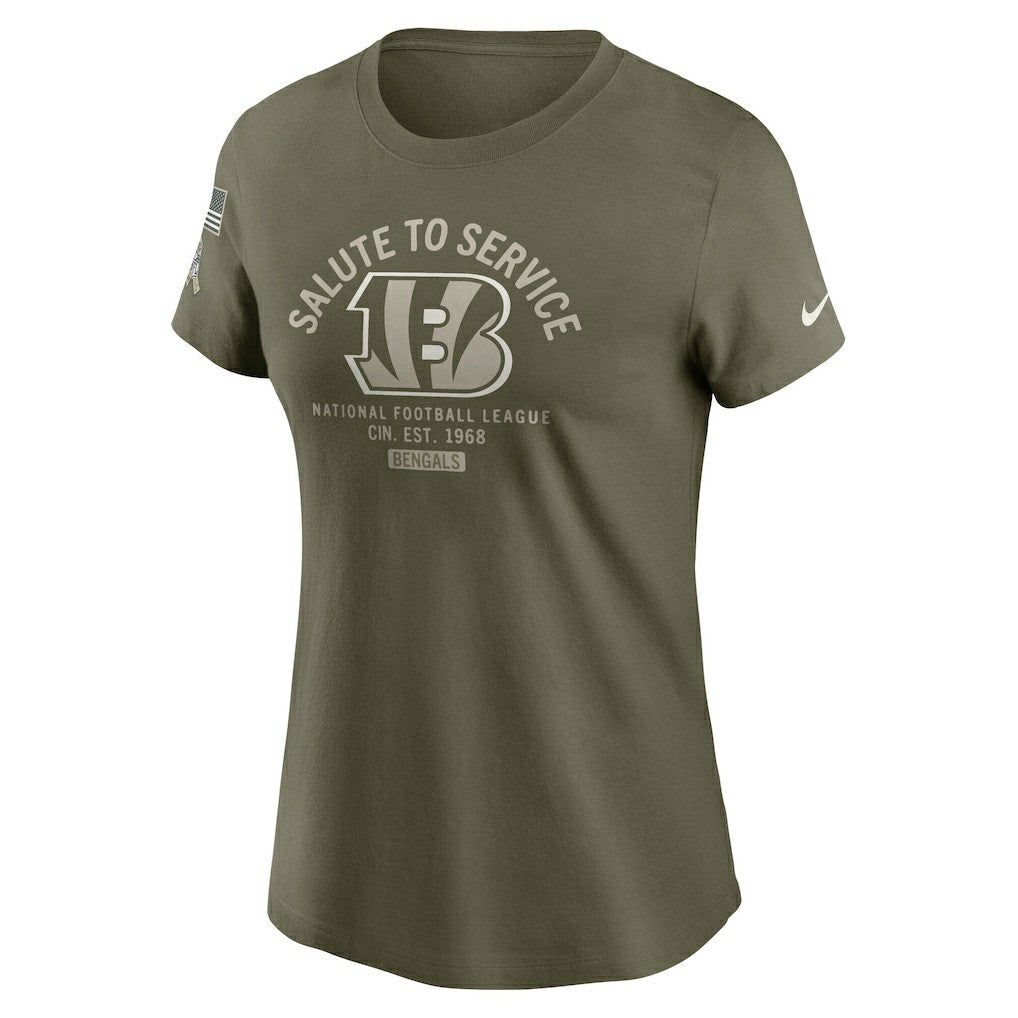 Cincinnati Bengals Nike Women's 2025 Salute to Service Sideline T-Shirt