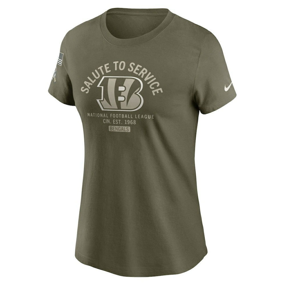 Cincinnati Bengals Nike Women's 2025 Salute to Service Sideline T-Shirt