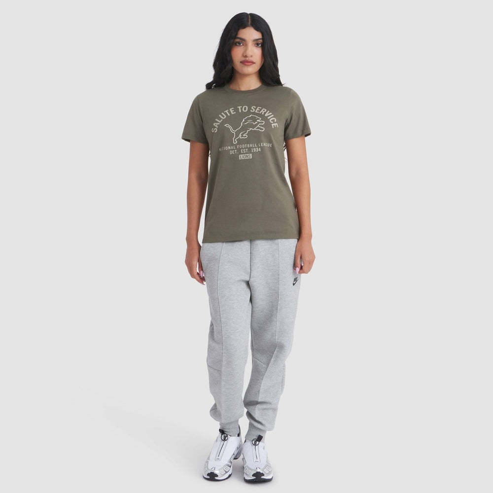 Detroit Lions Nike Women's 2025 Salute to Service Sideline T-Shirt