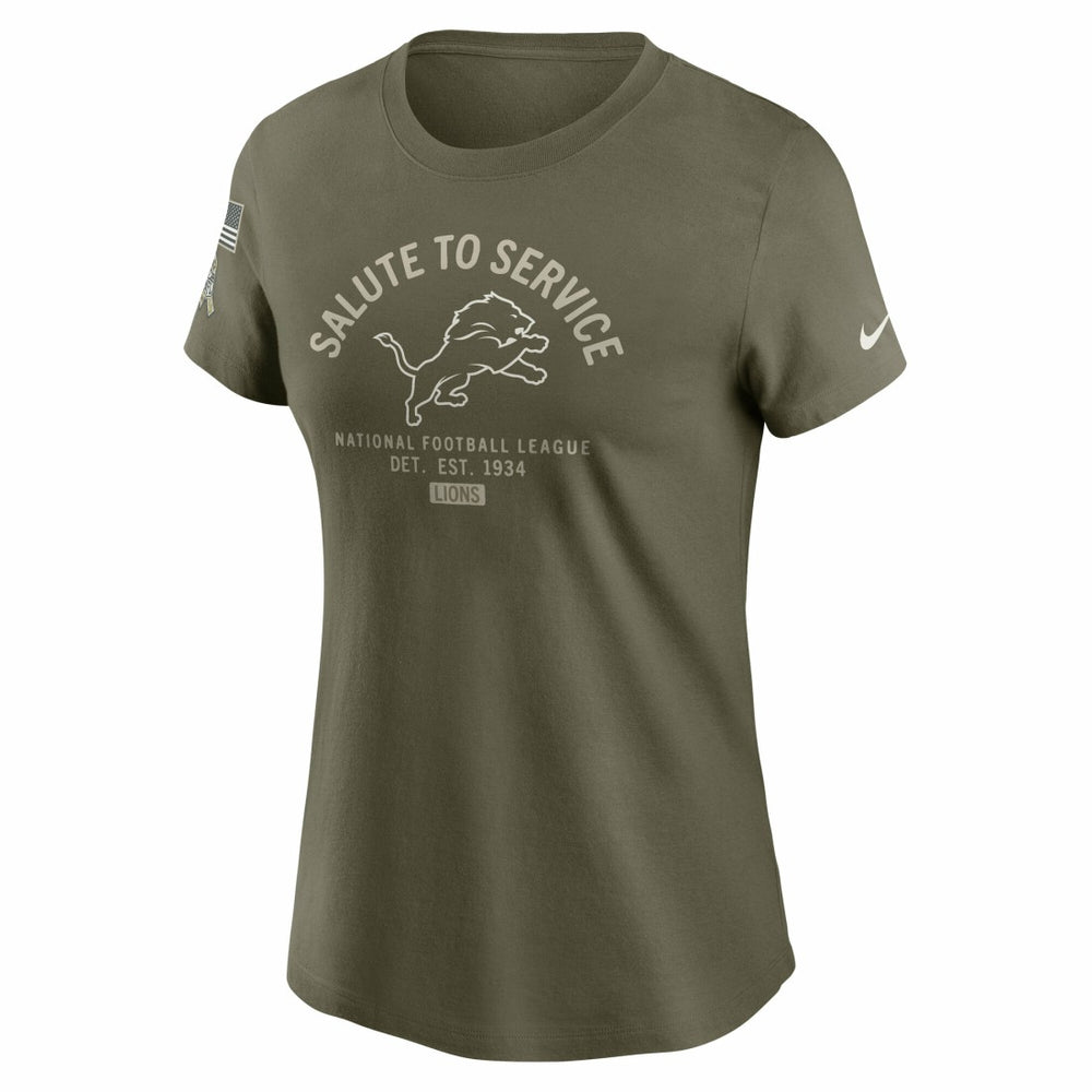 Detroit Lions Nike Women's 2025 Salute to Service Sideline T-Shirt