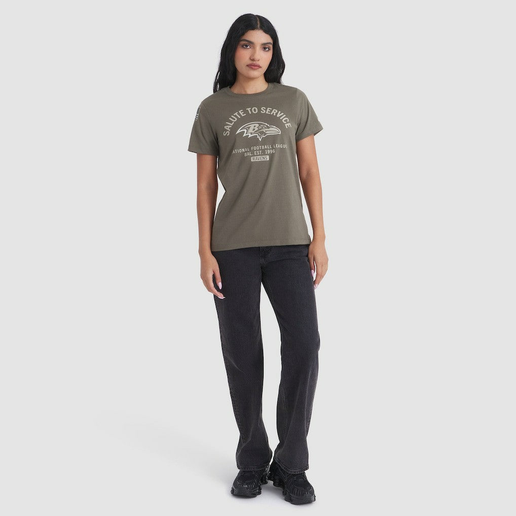 Baltimore Ravens Nike Women's 2025 Salute to Service Sideline T-Shirt
