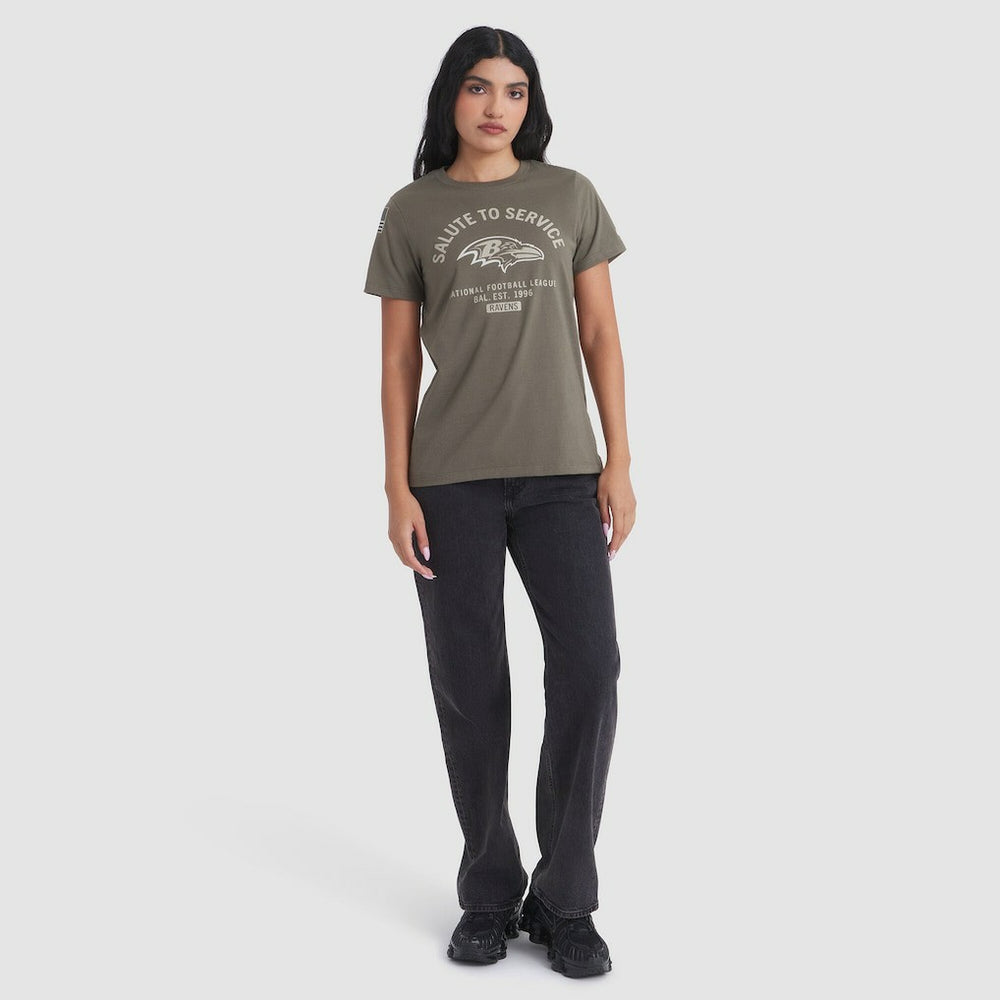 Baltimore Ravens Nike Women's 2025 Salute to Service Sideline T-Shirt