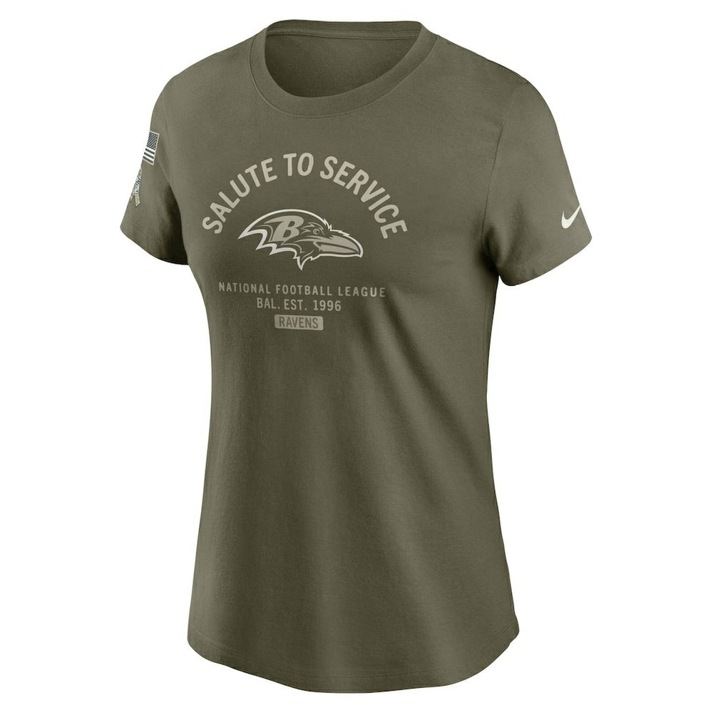Baltimore Ravens Nike Women's 2025 Salute to Service Sideline T-Shirt