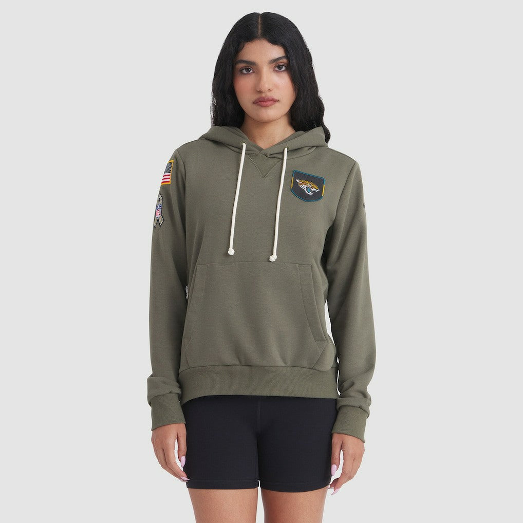 Jacksonville Jaguars Nike Women's 2025 Salute to Service Sideline Standard Issue Dri-FIT Hoodie