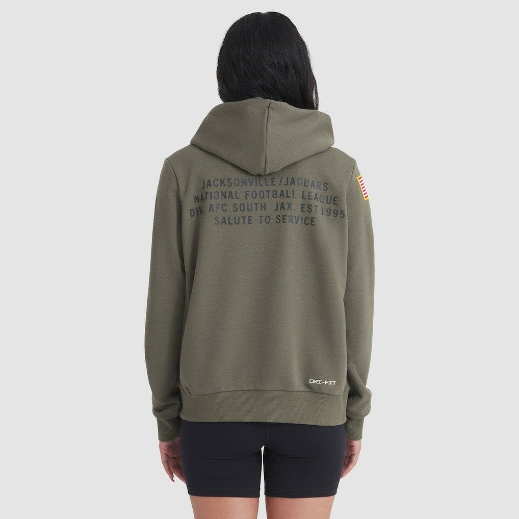 Jacksonville Jaguars Nike Women's 2025 Salute to Service Sideline Standard Issue Dri-FIT Hoodie