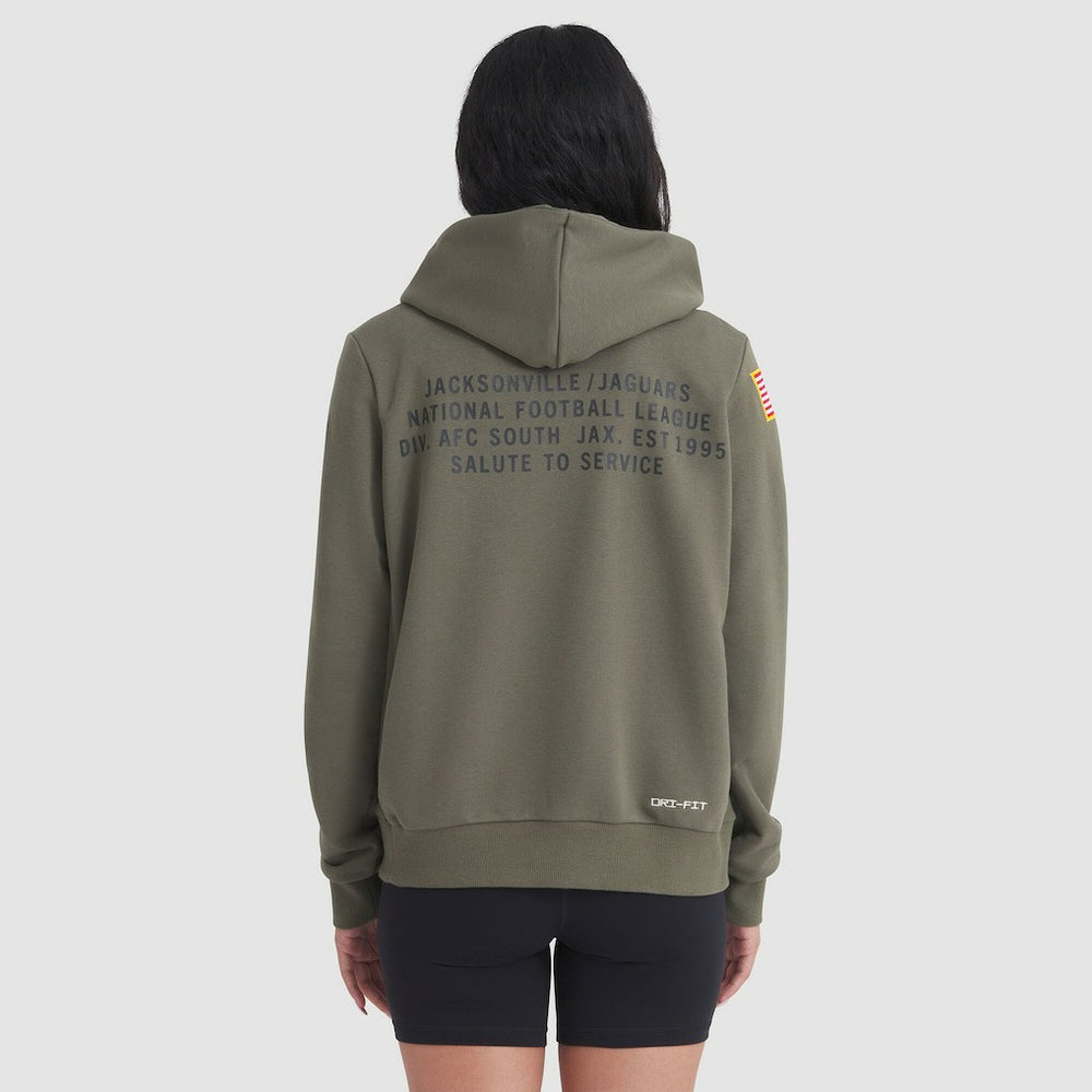 Jacksonville Jaguars Nike Women's 2025 Salute to Service Sideline Standard Issue Dri-FIT Hoodie