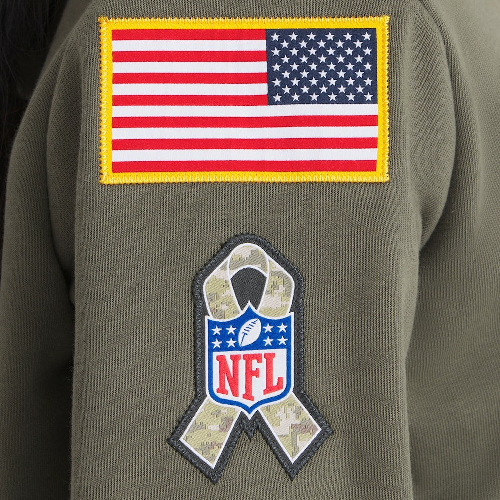 Jacksonville Jaguars Nike Women's 2025 Salute to Service Sideline Standard Issue Dri-FIT Hoodie