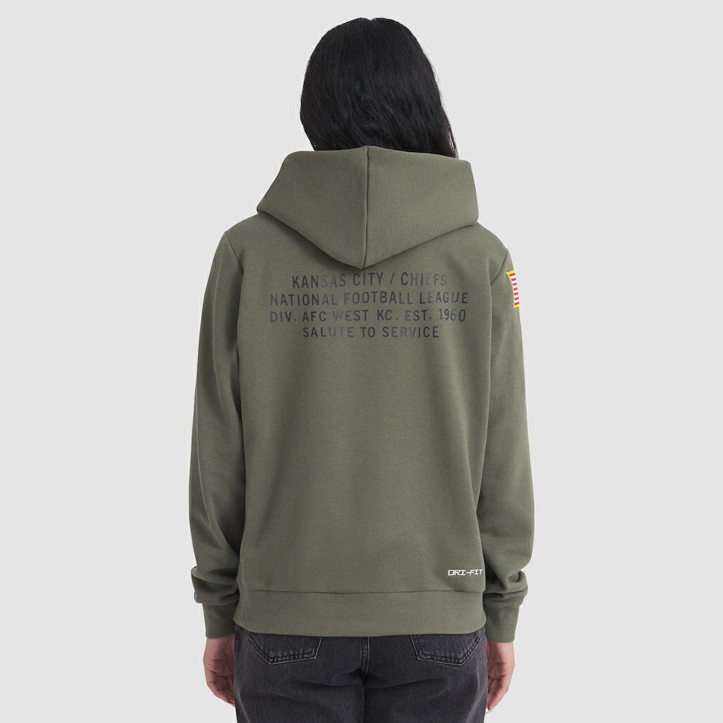Kansas City Chiefs Nike Women's 2025 Salute to Service Sideline Standard Issue Dri-FIT Hoodie