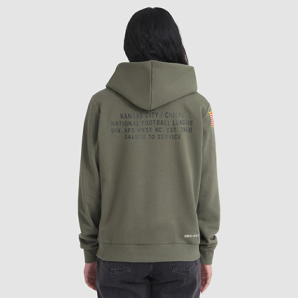 Kansas City Chiefs Nike Women's 2025 Salute to Service Sideline Standard Issue Dri-FIT Hoodie