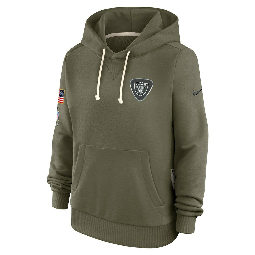 Las Vegas Raiders Nike Women's 2025 Salute to Service Sideline Standard Issue Dri-FIT Hoodie