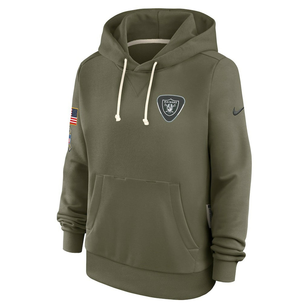 Las Vegas Raiders Nike Women's 2025 Salute to Service Sideline Standard Issue Dri-FIT Hoodie