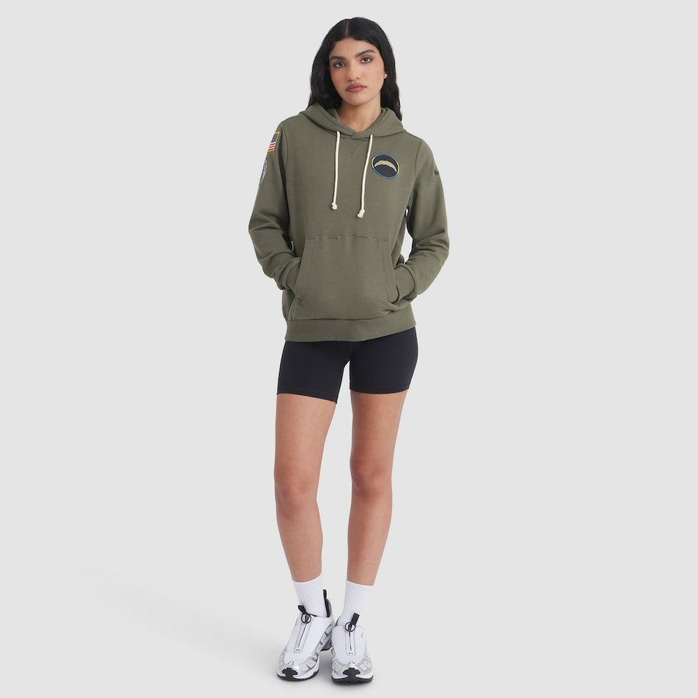 Los Angeles Chargers Nike Women's 2025 Salute to Service Sideline Standard Issue Dri-FIT Hoodie