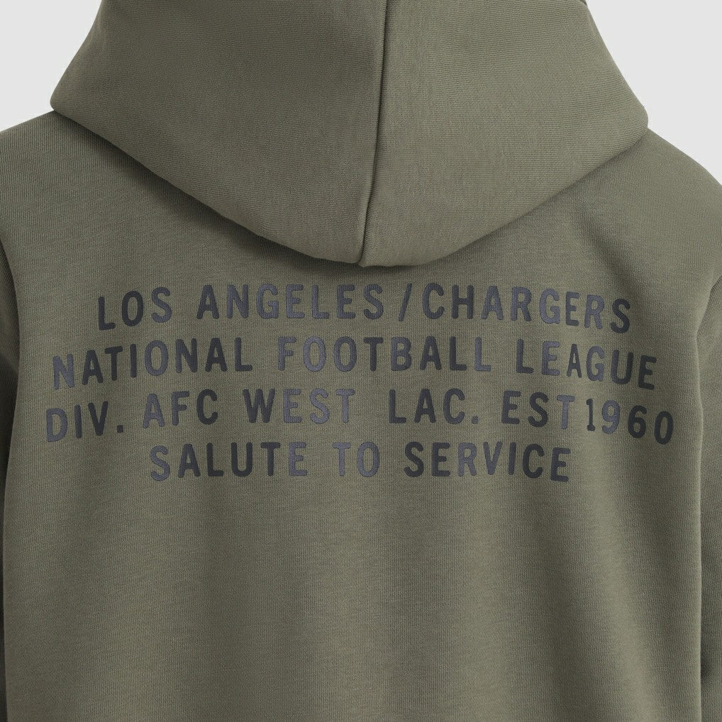 Los Angeles Chargers Nike Women's 2025 Salute to Service Sideline Standard Issue Dri-FIT Hoodie