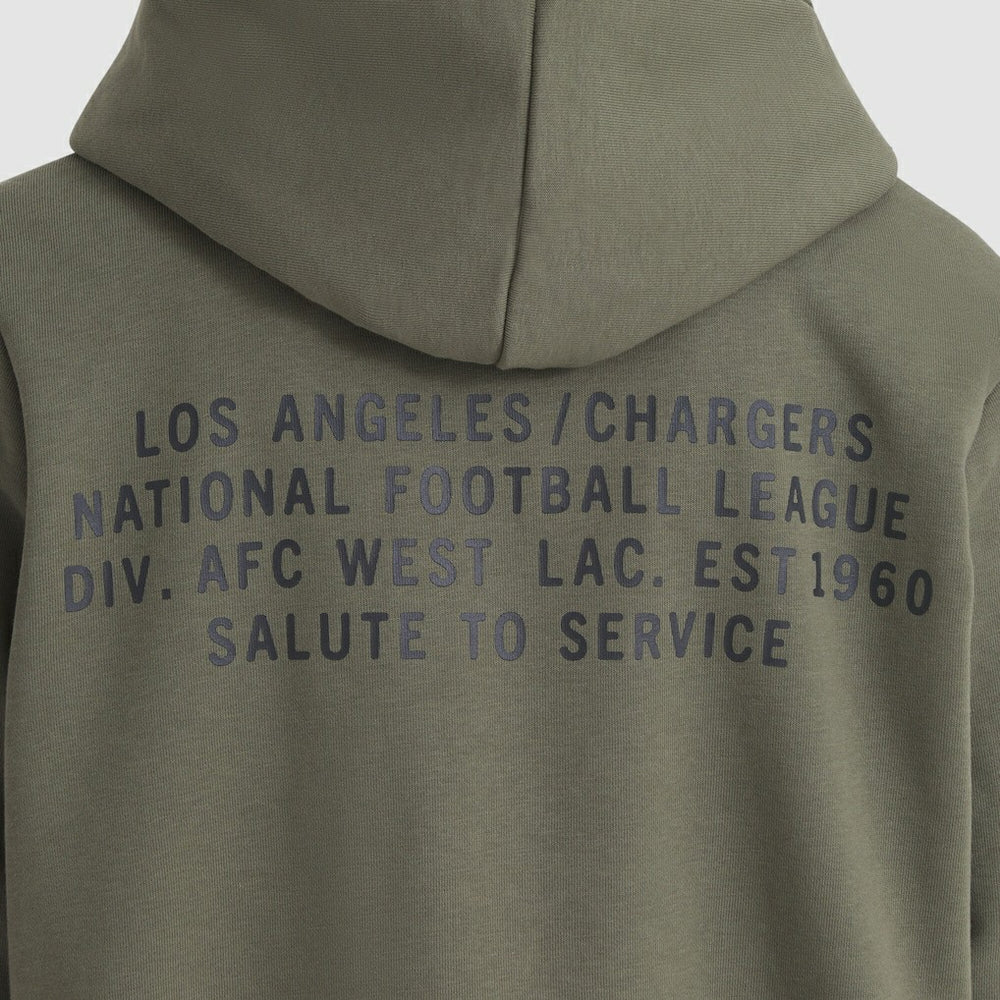 Los Angeles Chargers Nike Women's 2025 Salute to Service Sideline Standard Issue Dri-FIT Hoodie