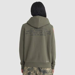 Los Angeles Rams Nike Women's 2025 Salute to Service Sideline Standard Issue Dri-FIT Hoodie
