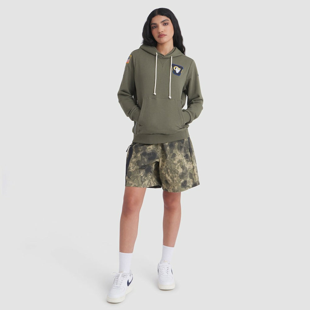 Los Angeles Rams Nike Women's 2025 Salute to Service Sideline Standard Issue Dri-FIT Hoodie