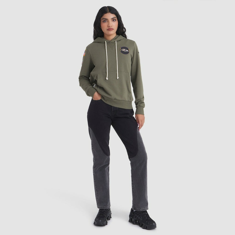 Baltimore Ravens Nike Women's 2025 Salute to Service Sideline Standard Issue Dri-FIT Hoodie