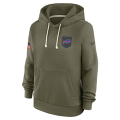 Buffalo Bills Nike Women's 2025 Salute to Service Sideline Standard Issue Dri-FIT Hoodie