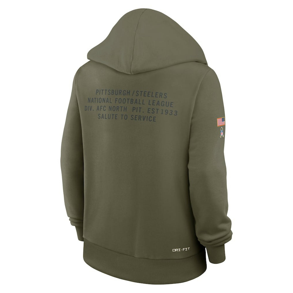 Pittsburgh Steelers Nike Women's 2025 Salute to Service Sideline Standard Issue Dri-FIT Hoodie